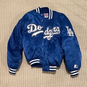 STARTER Blue Dodgers nylon Jacket